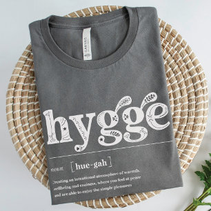 Hygge Definition Nordic Blommigt Mysigt inspiratio T Shirt