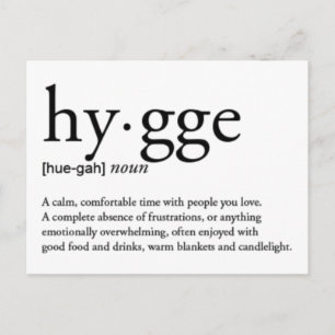Hygge-definition Vykort