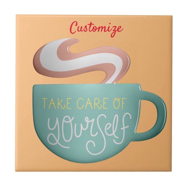 Hygge Drink Self-Care Thunder_Cove   Kakelplatta (Framsidan)