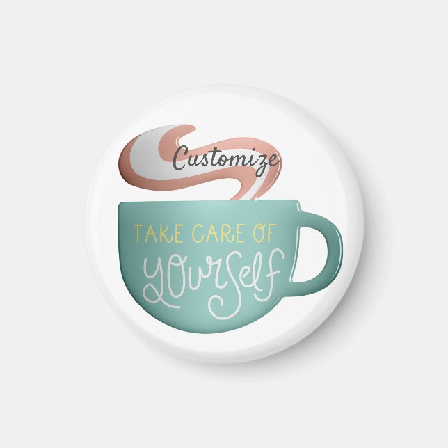 Hygge Drink Self-Care Thunder_Cove Magnet (Framsidan)