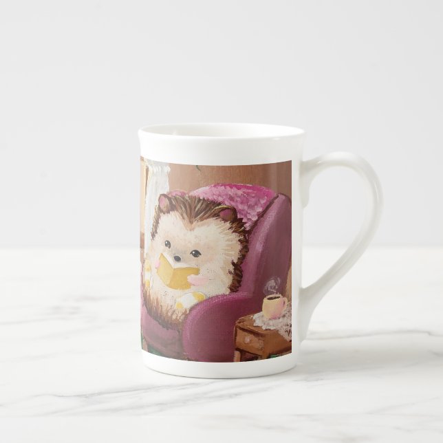 Hygge Hedgehog Benporslin Mugg (Höger)