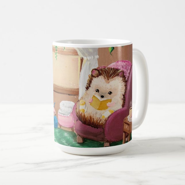 Hygge Hedgehog Kaffemugg (Framsida höger)
