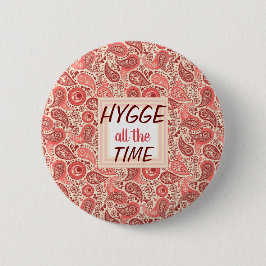 HYGGE hela knappen Time Mysigt Rosa Paisley Knapp