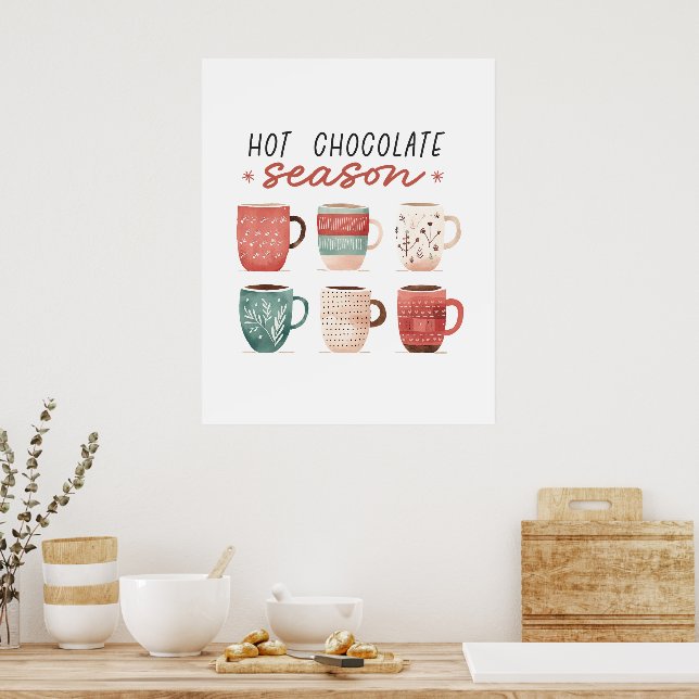 Hygge Hett Chocolate Season Poster (Kök)