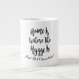 Hygge Home Hett Chocolate Typography Jumbo Mugg