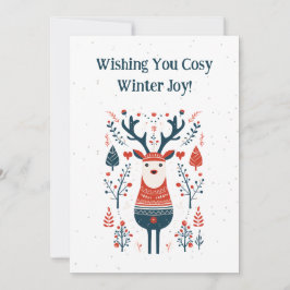 Hygge jul-Hjortens design - Skandinaviskt inspirer Tack Kort
