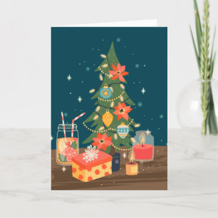Hygge Julgran Helgkort
