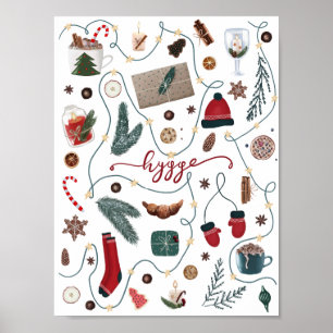 Hygge-julsamling Poster
