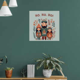 Hygge Julskandinaviska Mysiga familjen Poster