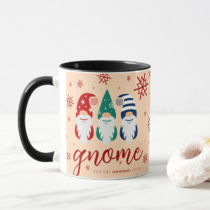Hygge-jultomten för Helgdagarna Snöflingor Mugg