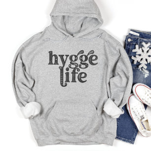Hygge Life Mysigt Dansk offert för Nordic Typograp Hoodie