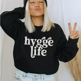Hygge Life Mysigt Dansk offert Nordic Typography D Lång Ärmad Tröja