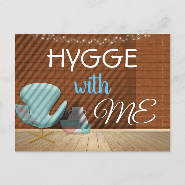 HYGGE med ME Mysigt Zen-inbjudan Vykort (Framsida)