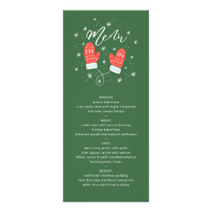 Hygge Mittens Helgdag Menu Reklamkort