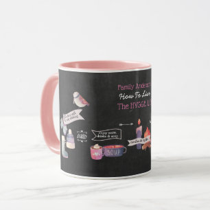 HYGGE Mugg - Infografik hur du ska vara Mysigt - L