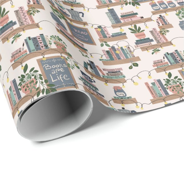 Hygge Mysig Bokhörna Presentpapper (Rullad Hörn)