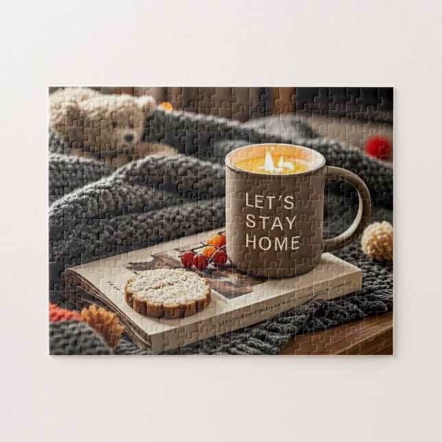 Hygge Mysigt Nattfirande mysiga nätter Pussel (Horisontell)