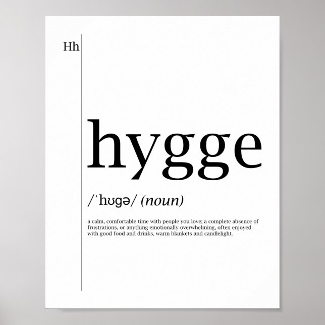 Hygge Poster - Danish Culture (Framsidan)