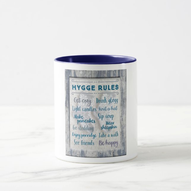 Hygge regler mugg (Center)