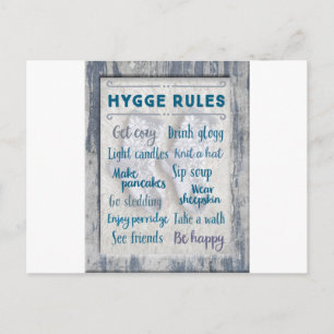 Hygge Regler Vykort