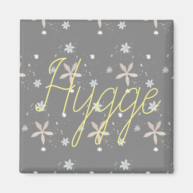 Hygge Snö Flowers Magnet (Framsidan)