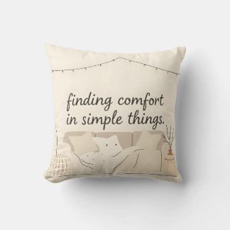 Hygge Throw Pillow | Cozy Scandinavian Home Decor Kudde