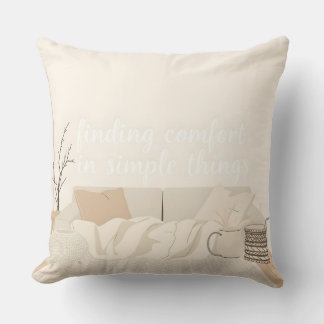 Hygge Throw Pillow | Cozy Scandinavian Home Decor Kudde