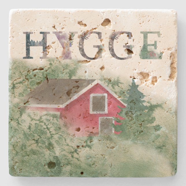 HYGGE Underlägg - för din kaka! Vattenfärg Norden (Framsidan)
