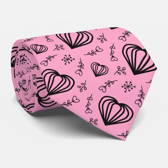 Hygge Valentines Hearts & Flowers Ro Rosa Slips (Rullad)