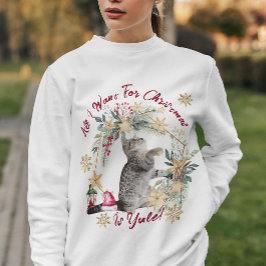 Hygge Yule Cat Mysiga julvakter T Shirt