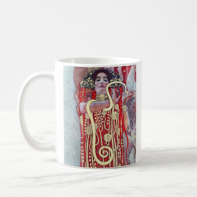 Hygieia av Gustav Klimt Kaffemugg (Vänster)