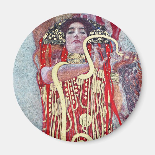 Hygieia av Gustav Klimt Magnet (Framsidan)