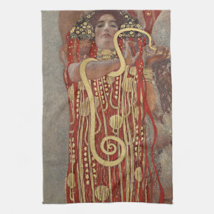 Hygieia av Gustav Klimt, Vintage Art Nouveau Kökshandduk