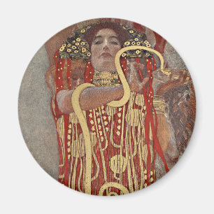 Hygieia av Gustav Klimt, Vintage Art Nouveau Magnet