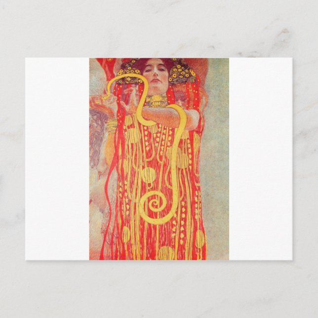 Hygieia av Gustav Klimt Vykort (Framsida)