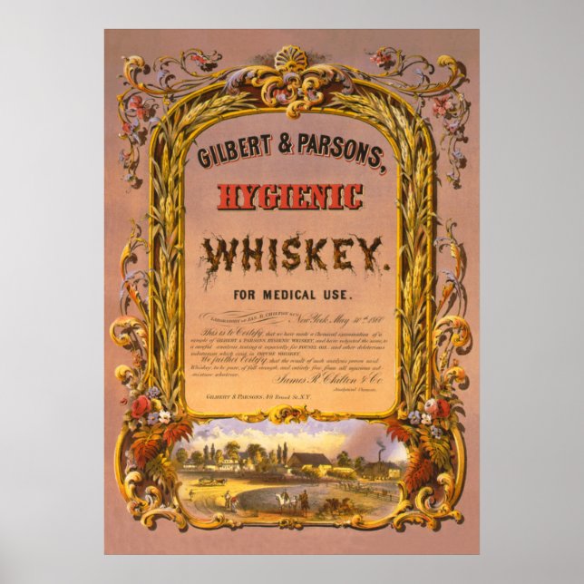 Hygien Whiskey: 1860 - Poster (Framsidan)