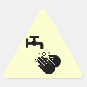 Hygienhand Tvätta etikett