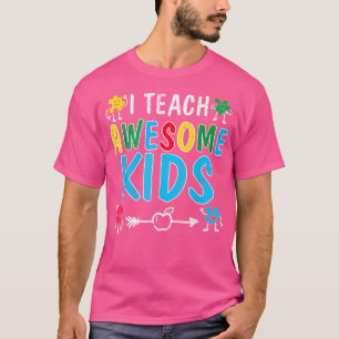 Hyhy I Teach Fantastisk Kids Autism Awareness Sped T Shirt