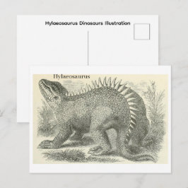 Hylaeosaurus Dinosaurier Illustration Vykort
