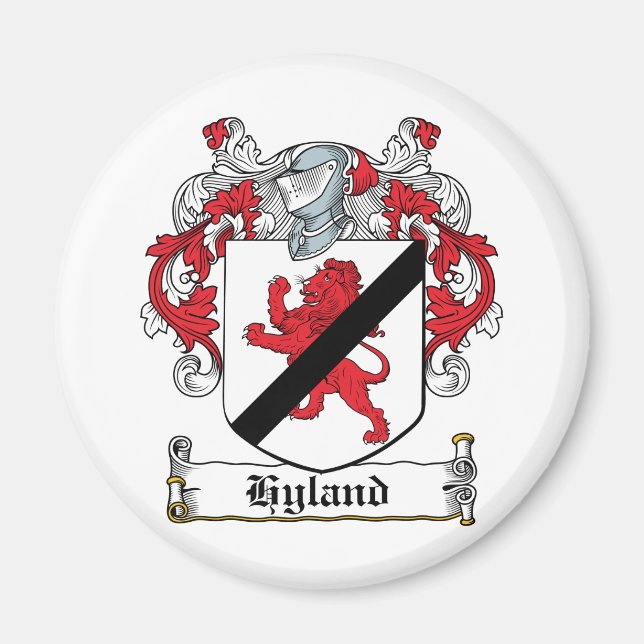 Hyland Family Crest Magnet (Framsidan)