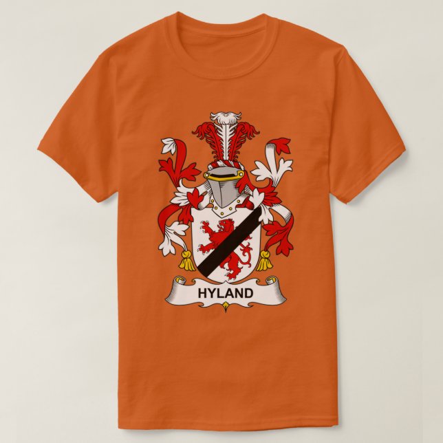 Hyland Jackar Arm Family Crest T Shirt (Design framsida)