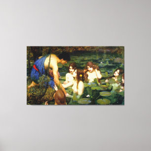 Hylas och den Nymphs~-John William waterhousen Canvastryck