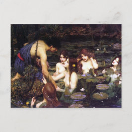 Hylas och Nymphs, av John William Waterhouse Vykort