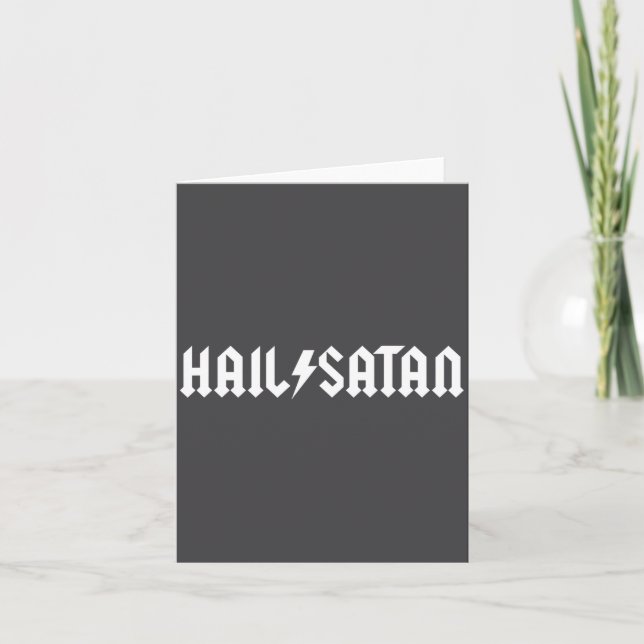 Hyll Satan Rockstjärna  Kort (Framsida)