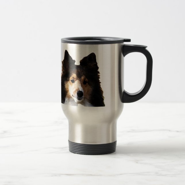 Hylla Hund målarskiss Resemugg (Höger)