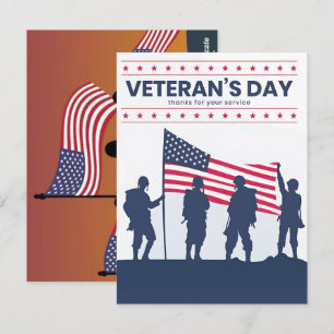 Hyllar Amerikas Hjältar – Veterans Day 2025 Vykort