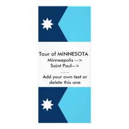Hyllkort med Minnesotas flagga Reklamkort