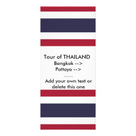 Hyllkort med Thailands flagga Reklamkort