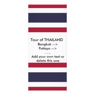 Hyllkort med Thailands flagga Reklamkort