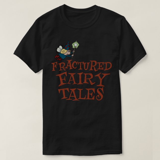 Hyllning av Jay Ward Tecknads Fractured Fairy Tale T Shirt (Design framsida)